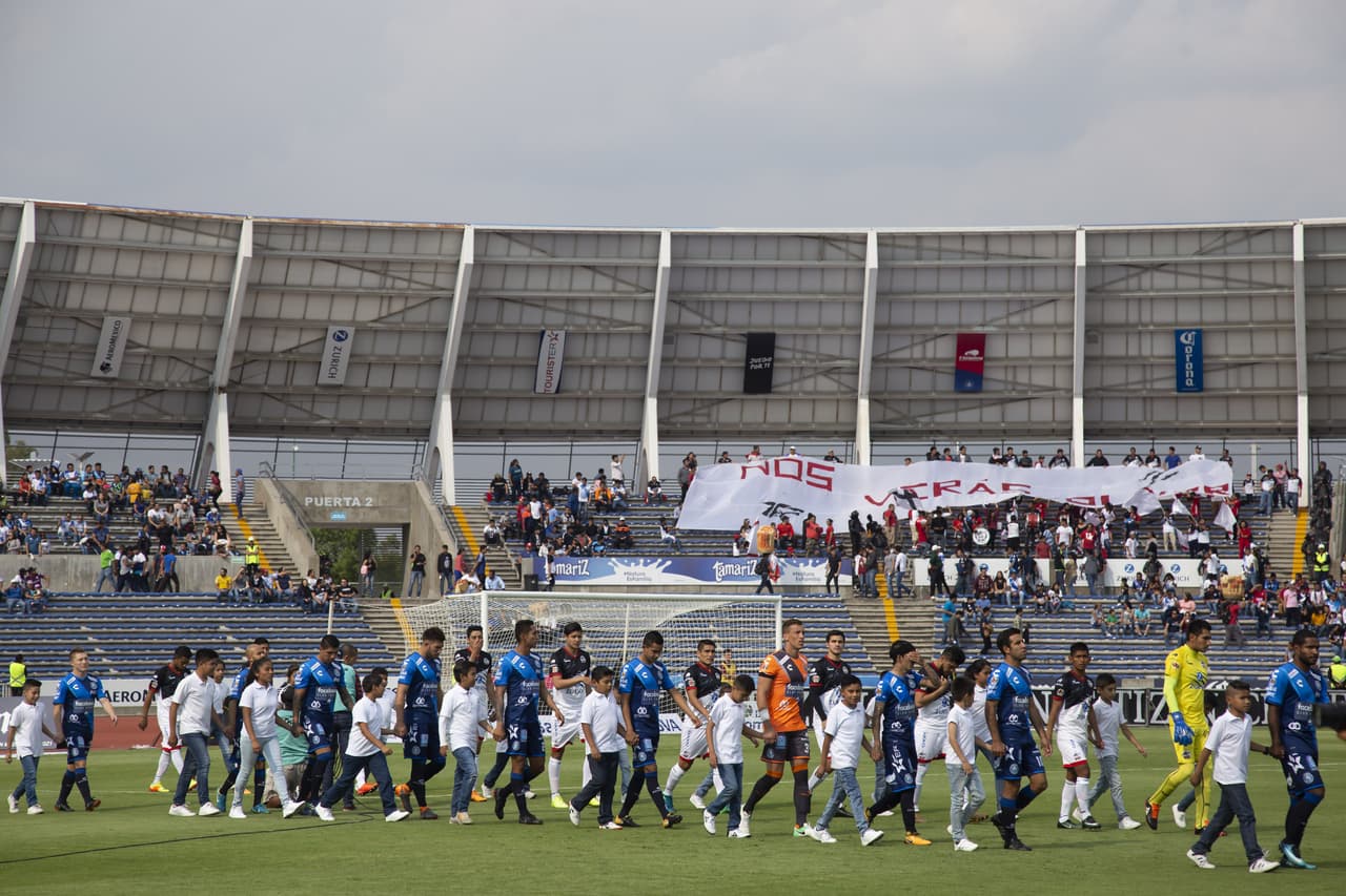 El Universitario de la BUAP lució vacío en el último partido de Lobos en el máximo circuito del fútbol mexicano.
