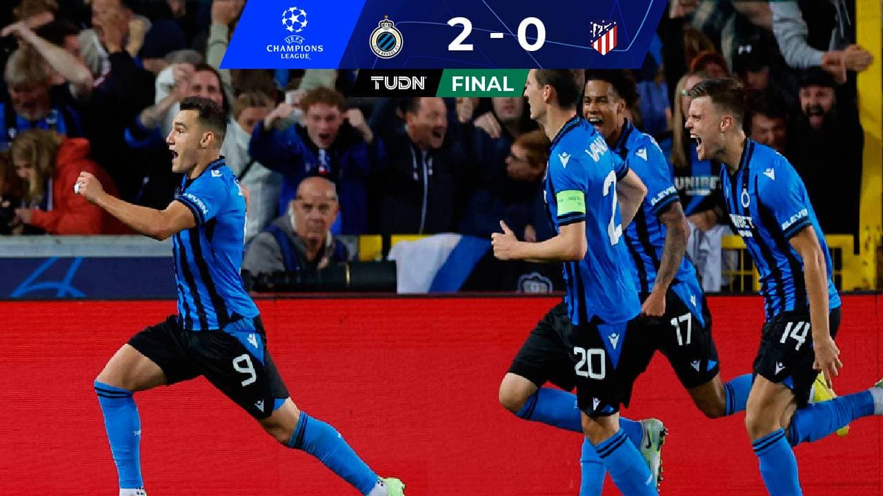 El Brujas sorprende y derrota al Atlético de Madrid en Bélgica