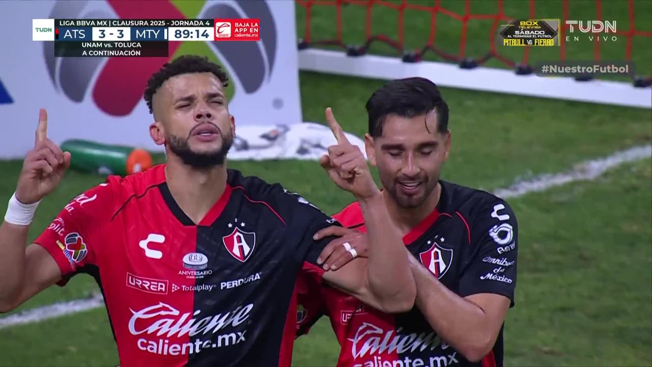 ¡A lo atlas! ¡Explota el Jalisco! Golazo de Dória para empatar el partido