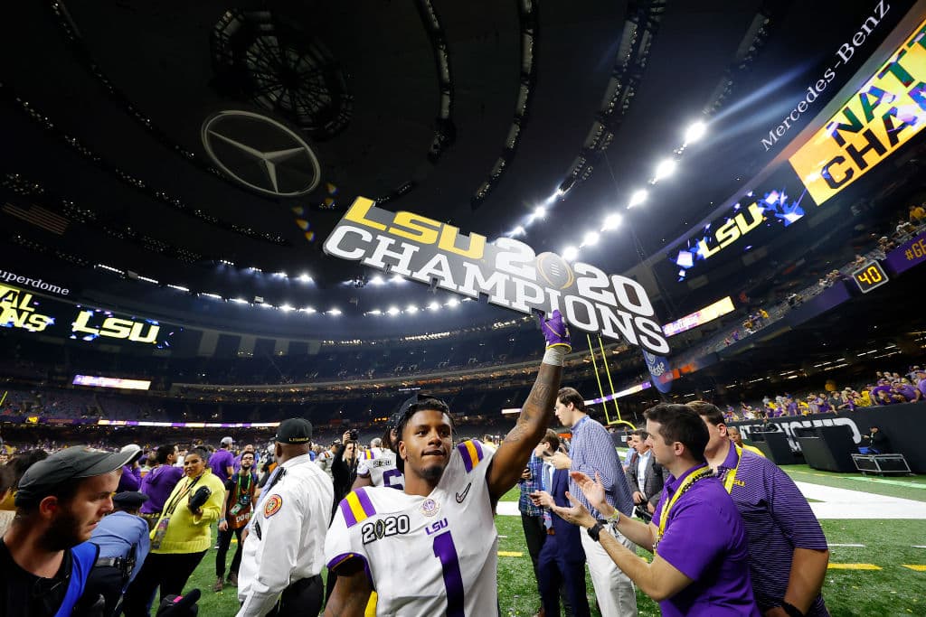 Así fue la celebración de LSU tras coronarse campeón de la NCAA sobre Clemson, con una actuación destacada de Joe Burrow.