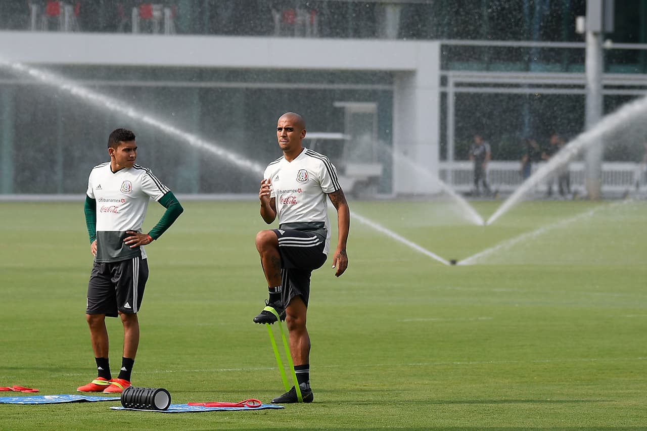 Esta fue la primera práctica del Tri tras su llegada a Estados Unidos, preparando el certamen continental.
