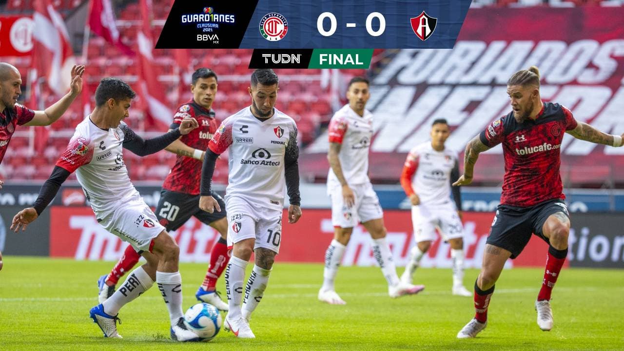 Toluca y Atlas empatan en Fecha 8 de Liga BBVA MX
