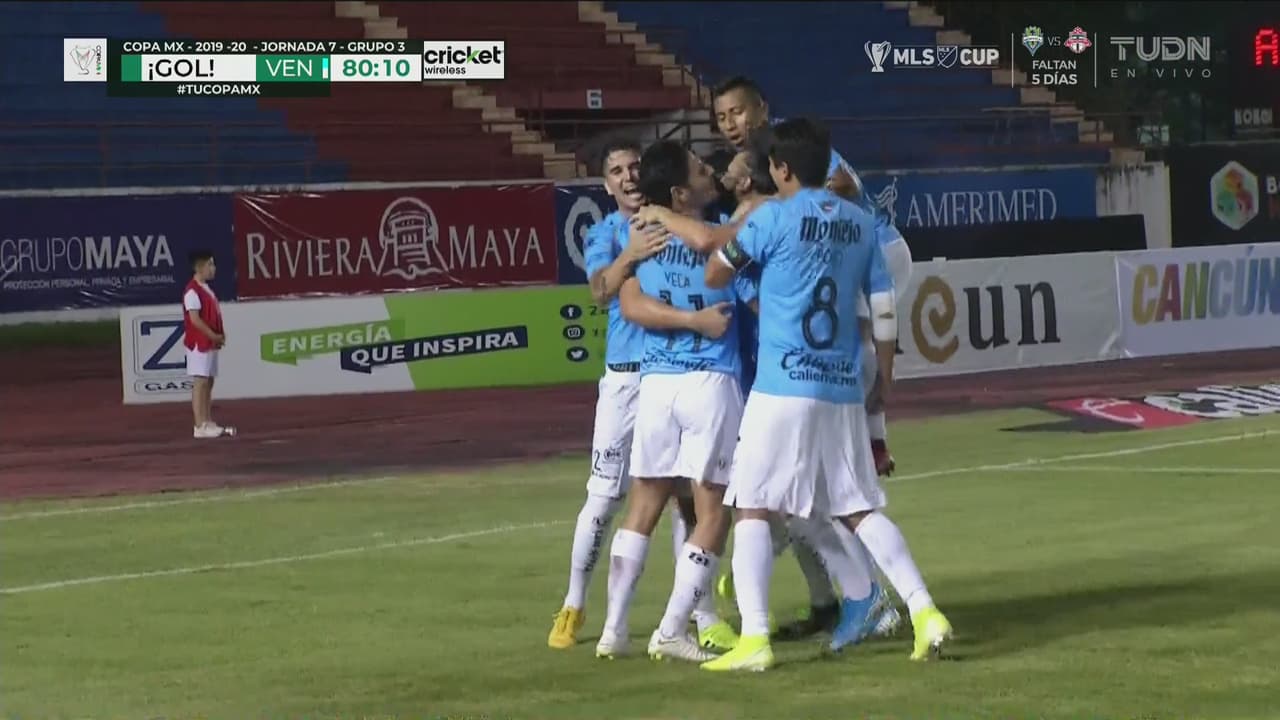 Cabezazo de Camargo y Venados anota el 0-1 ante Atlante