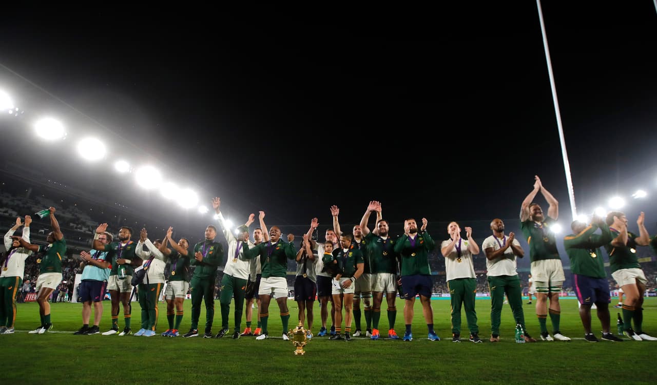 Los mundiales de 1995, 2007 y 2019 han sido para los Springboks.