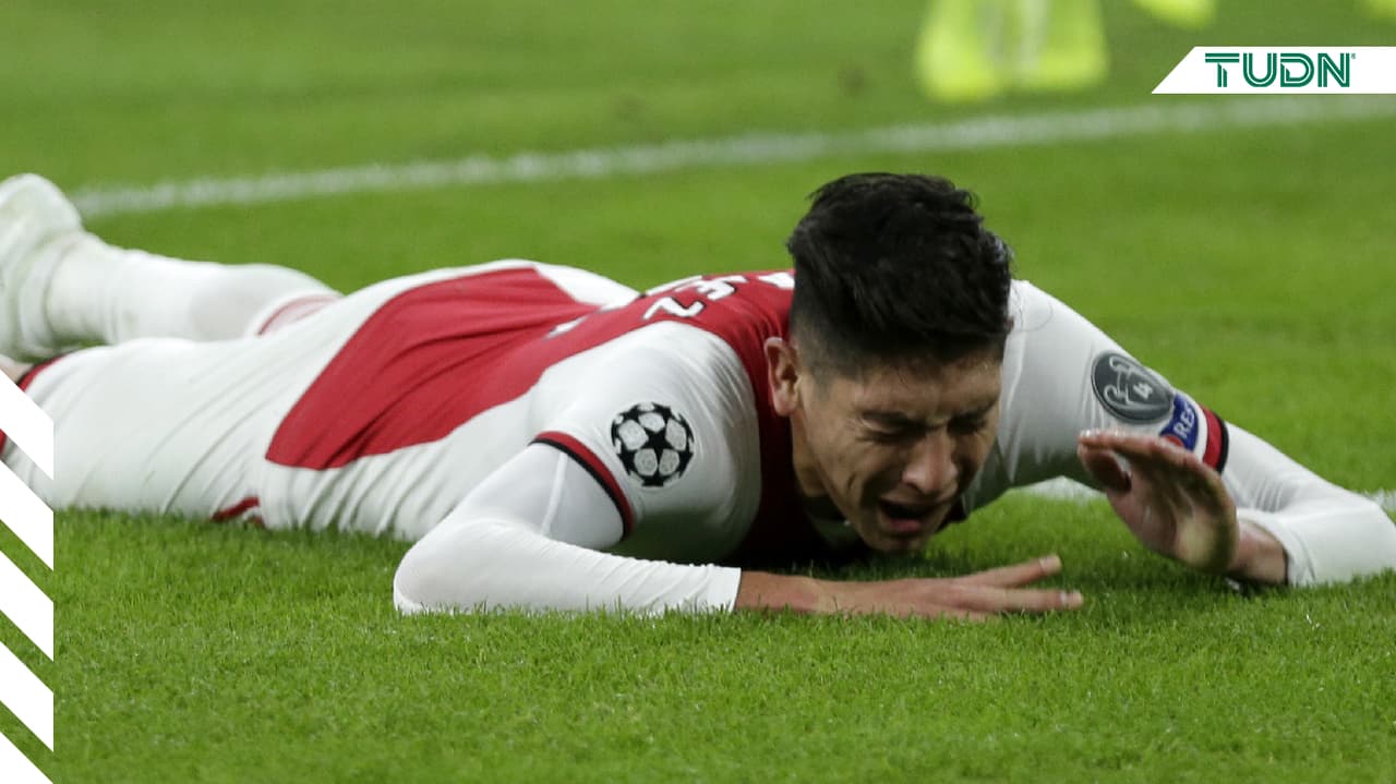 Así quedó Edson Álvarez tras codazo sufrido en la Eredivisie