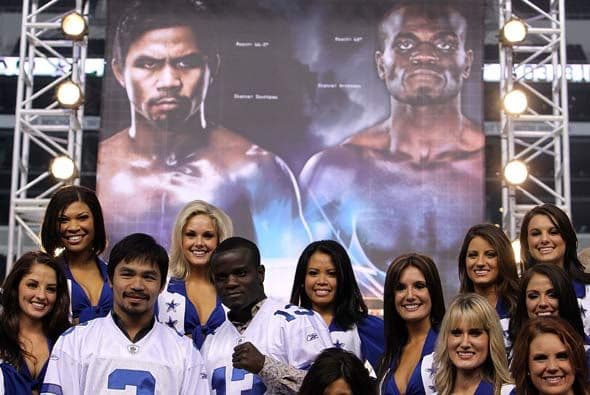 Olvidemos por un momento a los boxeadores y admiremos a las hermosas Cheerleaders de los Cowboys.