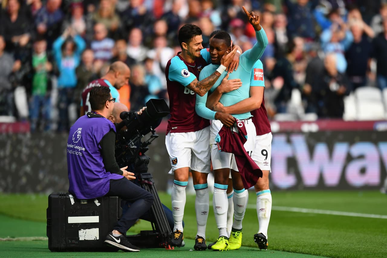 Diafra Sakho, que había entrado por Javier 
<i>Chicharito </i>Hernández, fue el hombre que marcó el gol para los 'Hammers'.