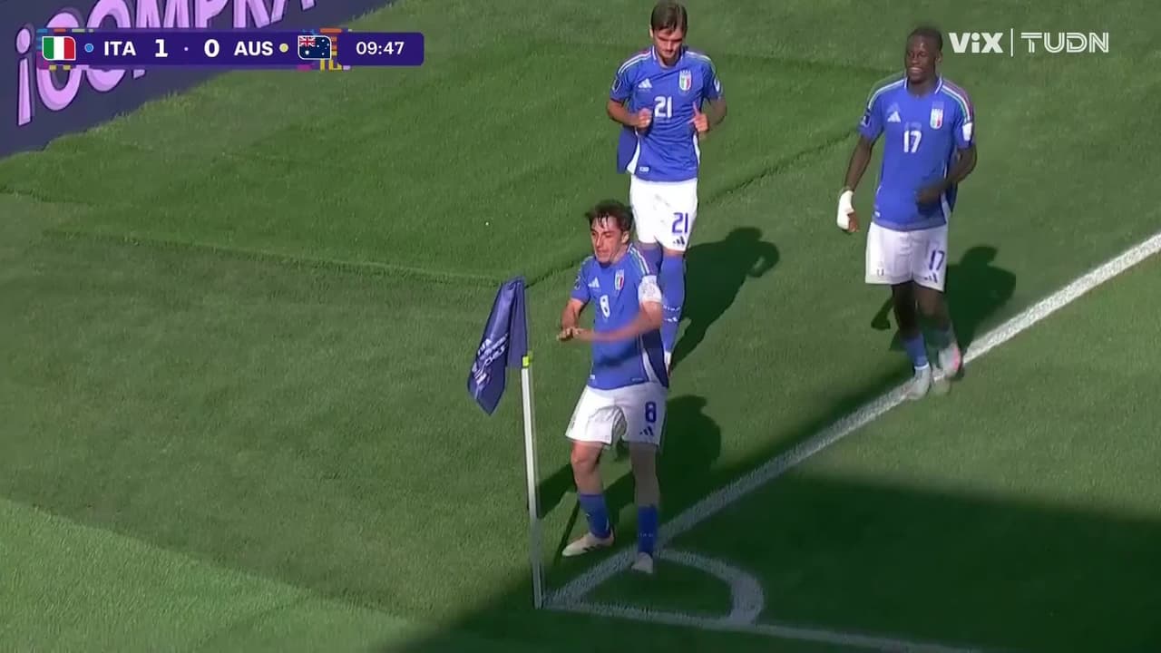 ¡Gol de Italia! Mattia Mannini abre el marcador para la Azzurra