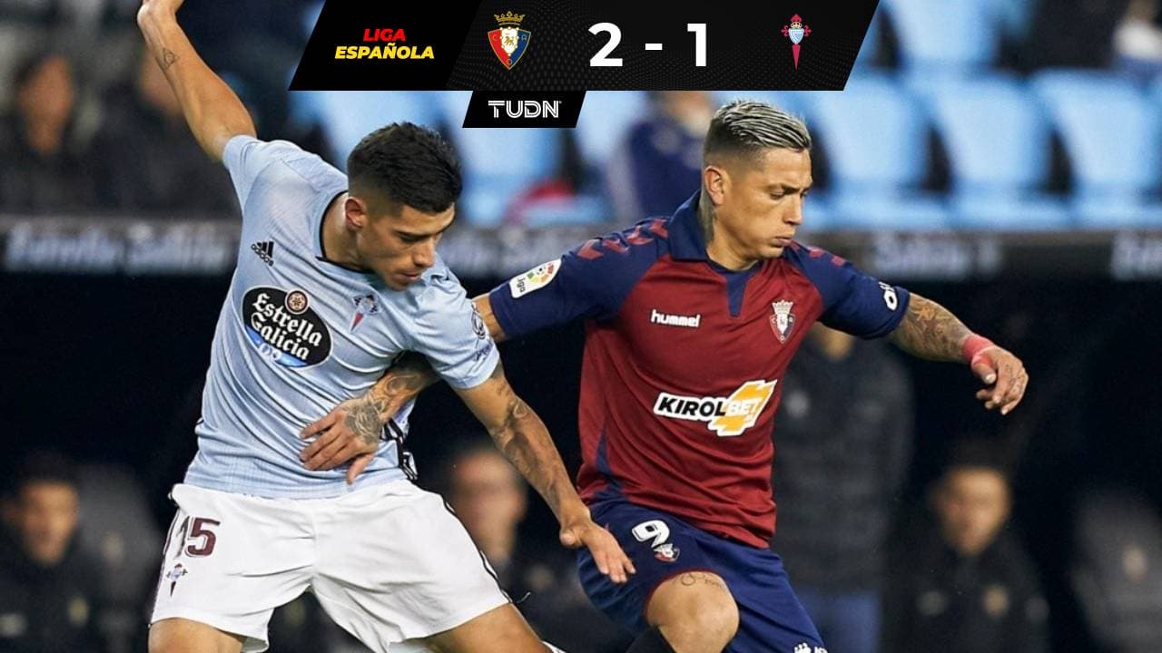 Celta de Araujo perdió de último minuto ante Osasuna