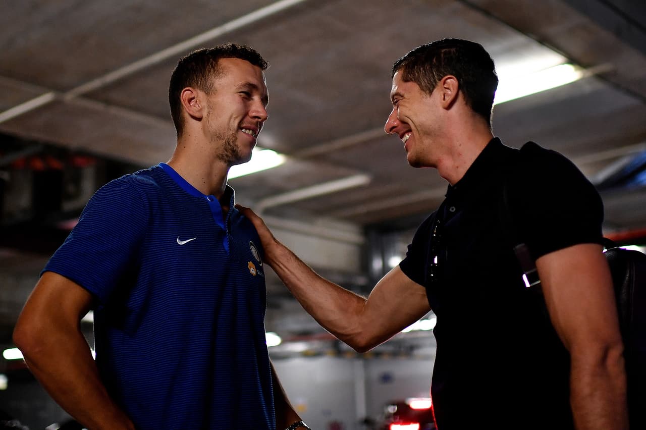 Jugando con Dortmund, Perisic se hizo muy amigo del polaco Robert Lewandowski.