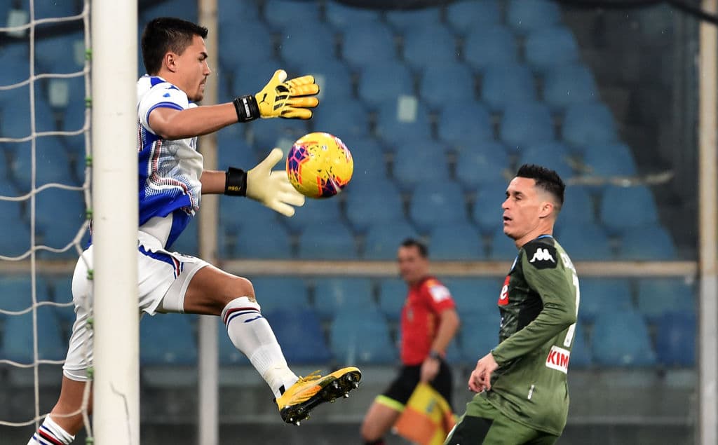 El mexicano, Hirving 'Chuky' Lozano' se quedó en la banca los 90 minutos en la visita del Napoli a la Sampdoria.