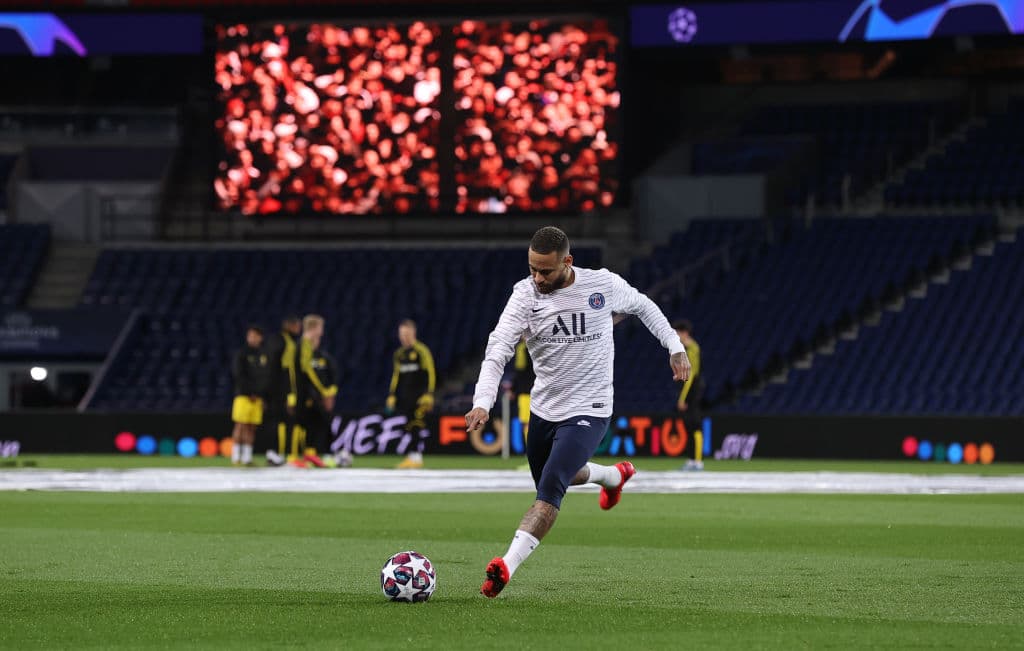 Así luce el Parque de los Príncipes previo al partido entre el Paris Saint-Germain y Borussia Dortmund.
