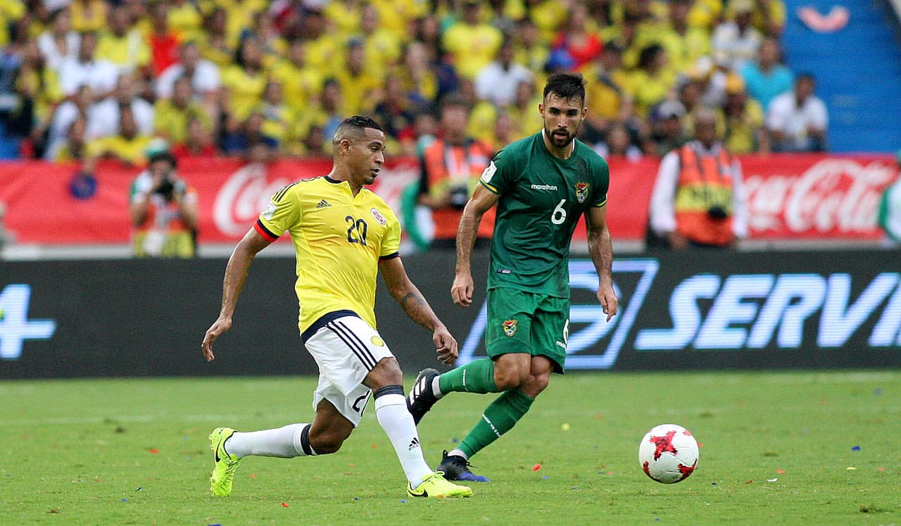 Macnelly Torres (Colombia) fue otro de los que no tuvo una buena tarde en el Metropolitano. Muy errático en sus pases.