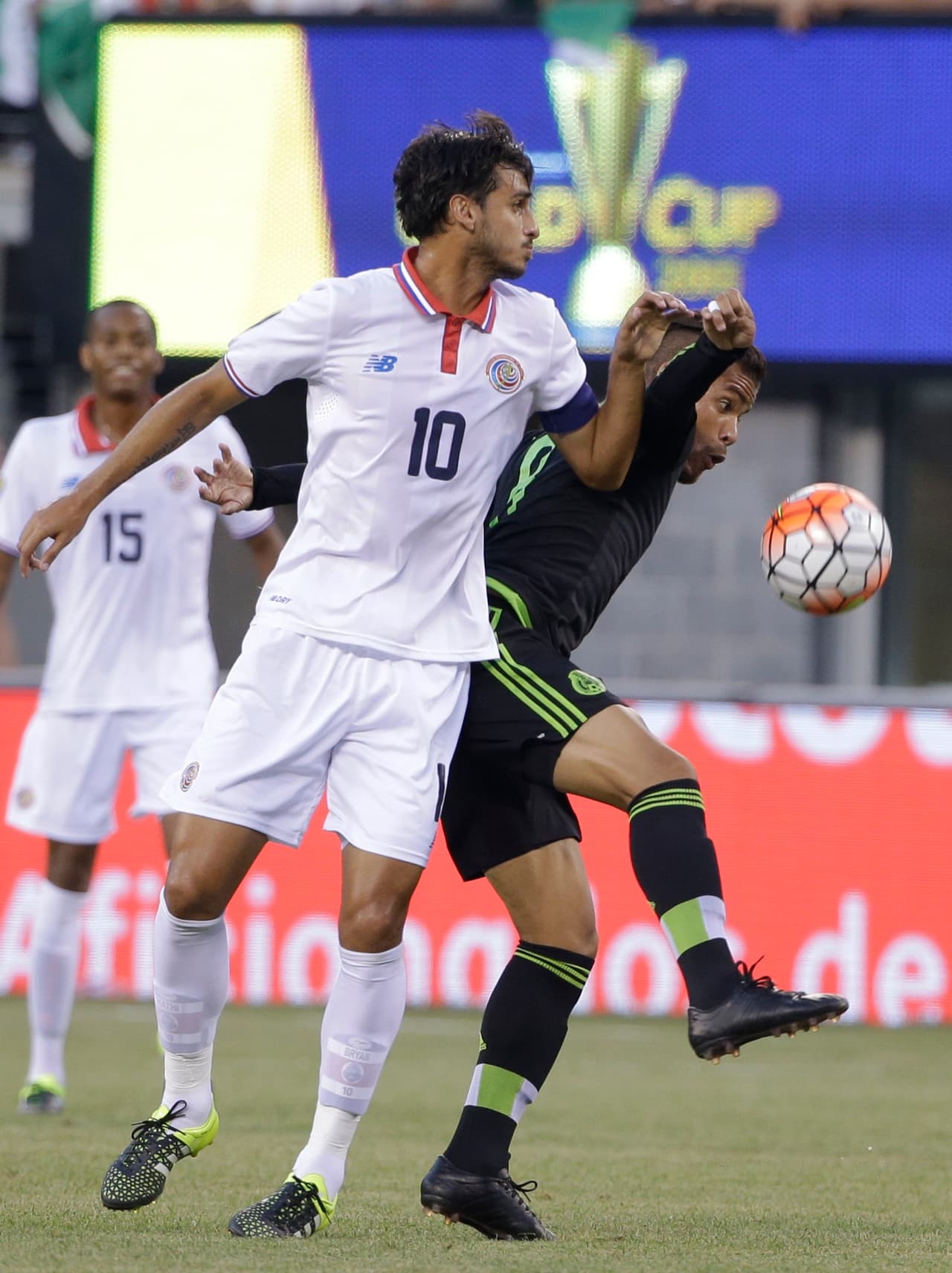 Nuevamente en la Copa de Oro, México se enfrentó a Costa Rica el 19 de julio de 2015.