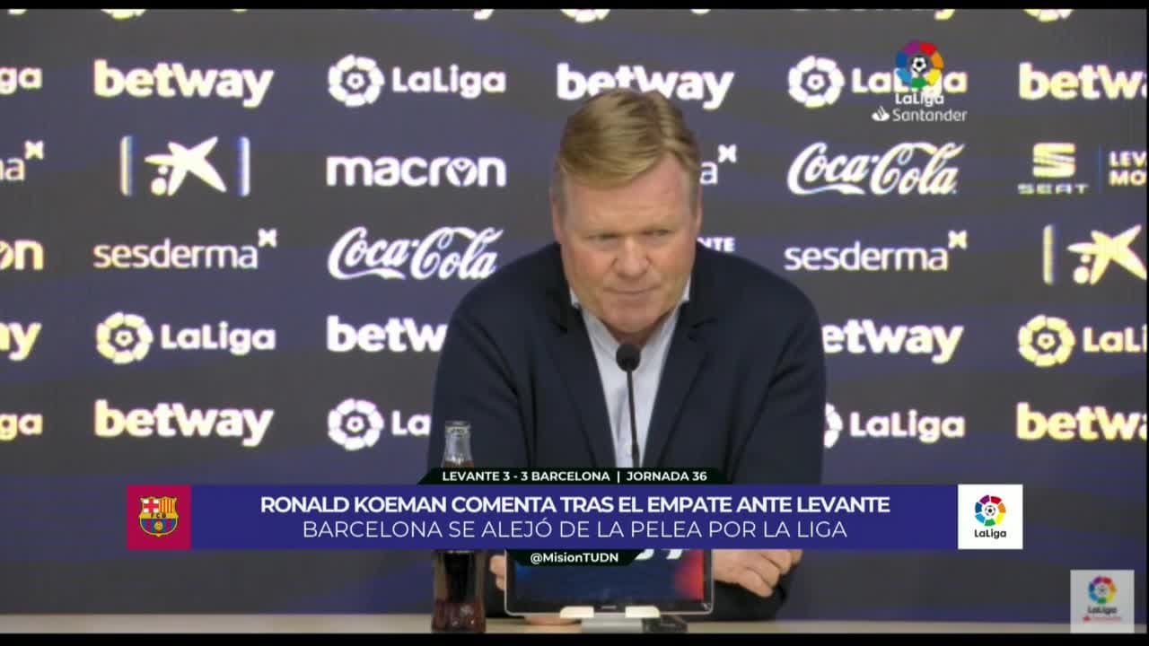 Koeman ya ve lejana LaLiga para el Barça: "Dificilísimo de explicar"
