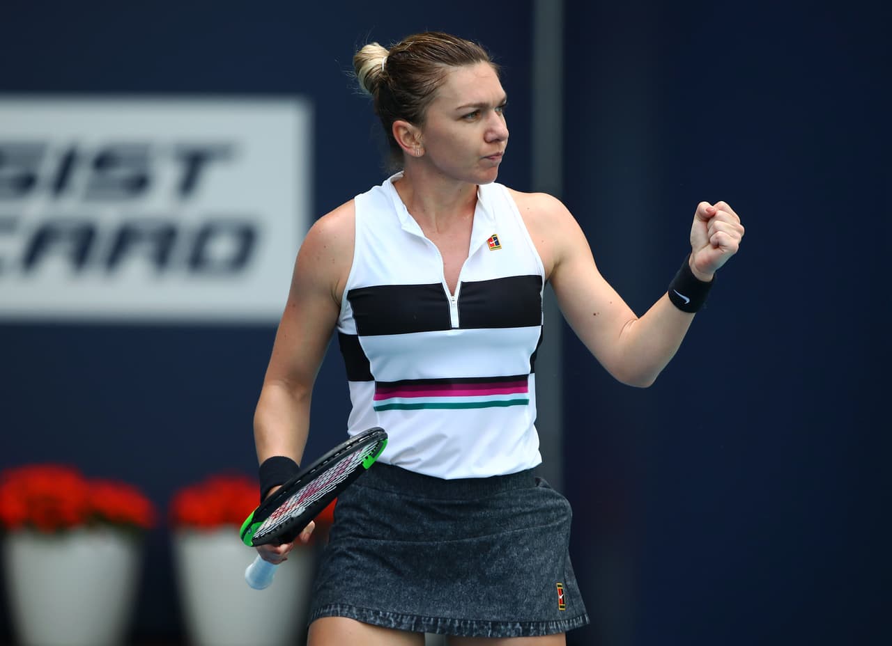 La rumana Simona Halep, número dos en la clasificación WTA, venció 6-4, 7-5 a la china Wang Qiang y se puso en la Semifinal del Miami Open, donde se consolida como favorita.