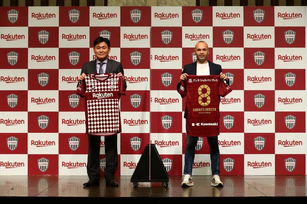 Andrés Iniesta extiende contrato hasta 2023 con Vissel Kobe