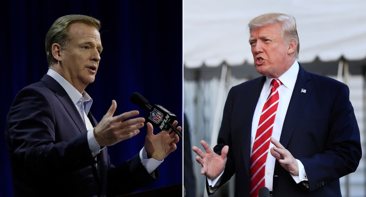 Trump critica a Roger Goodell por comunicado de solidaridad