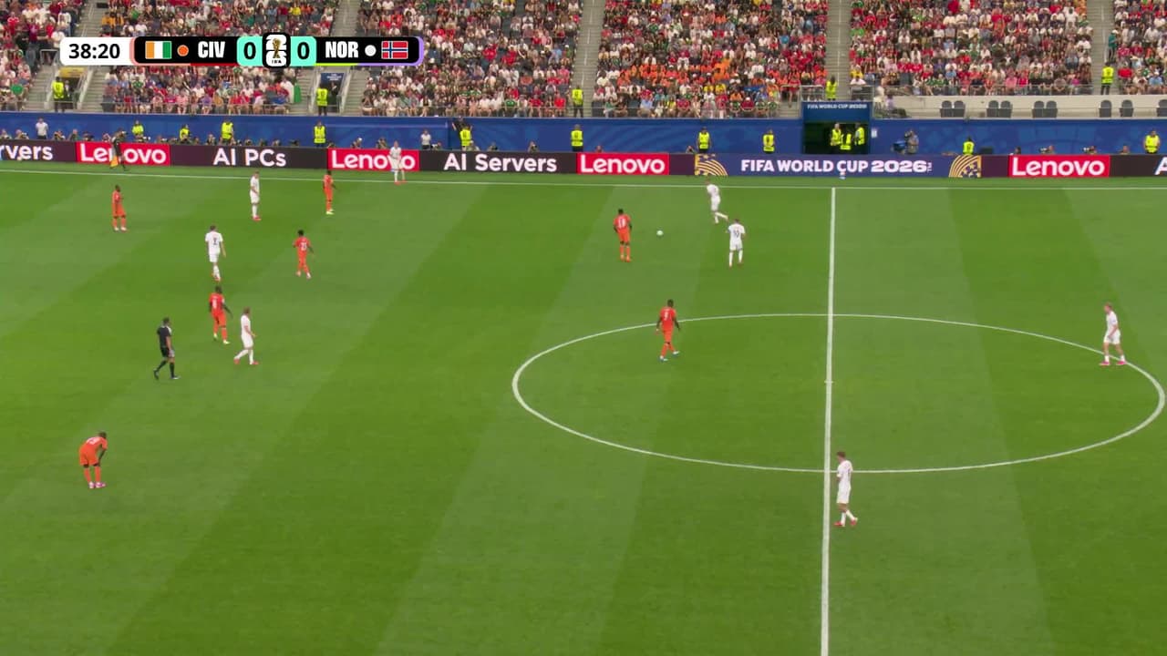 ¡GOL!  anota para Noruega. Antonio Nusa