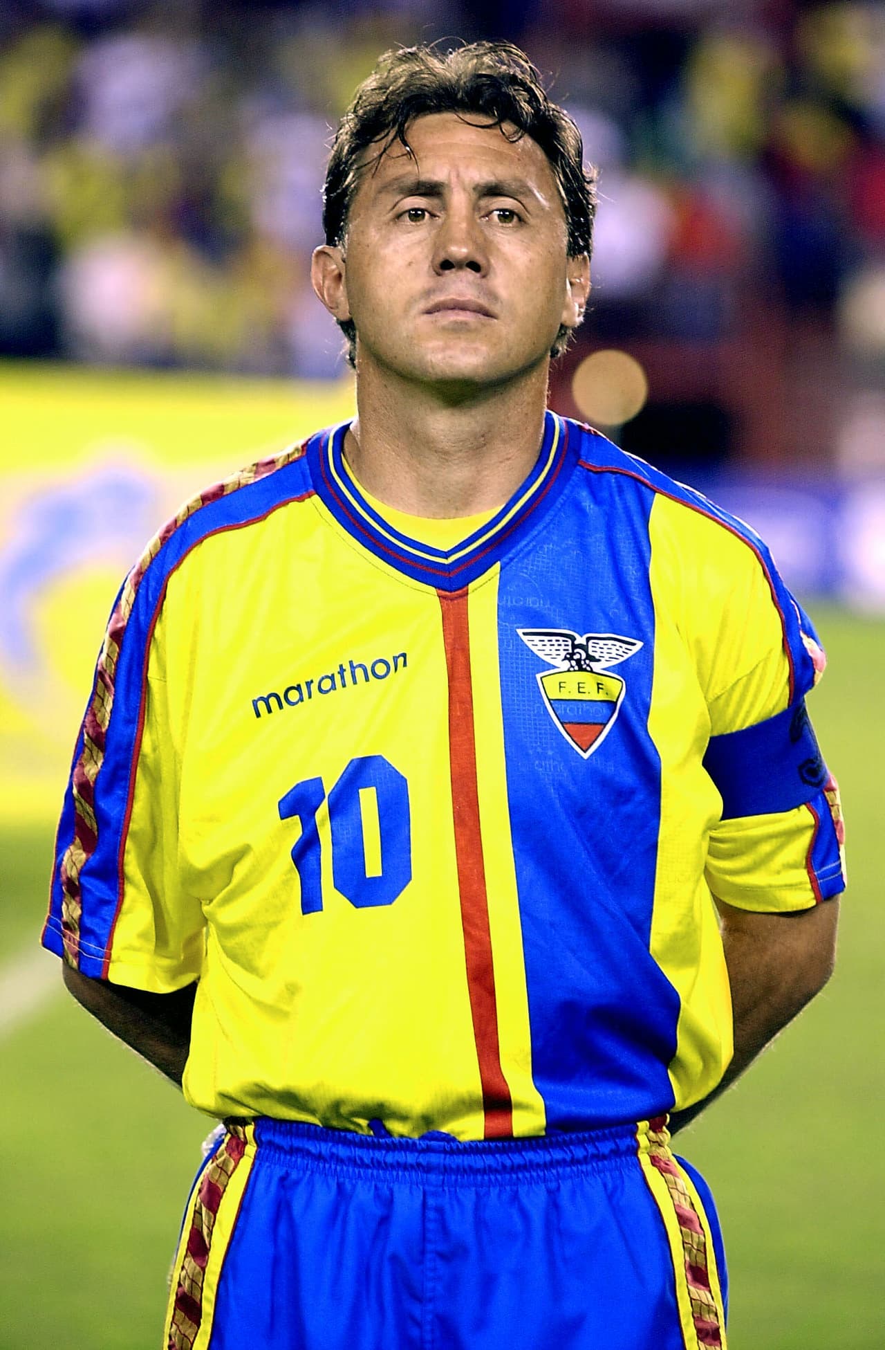 Aguinaga tiene un tremendo récord de haber jugado ocho veces la Copa América: 1987, 1989, 1991, 1993, 1995, 1999, 2001 y 2004, lo más cercano fue el cuarto lugar que consiguió Ecuador en 1993.