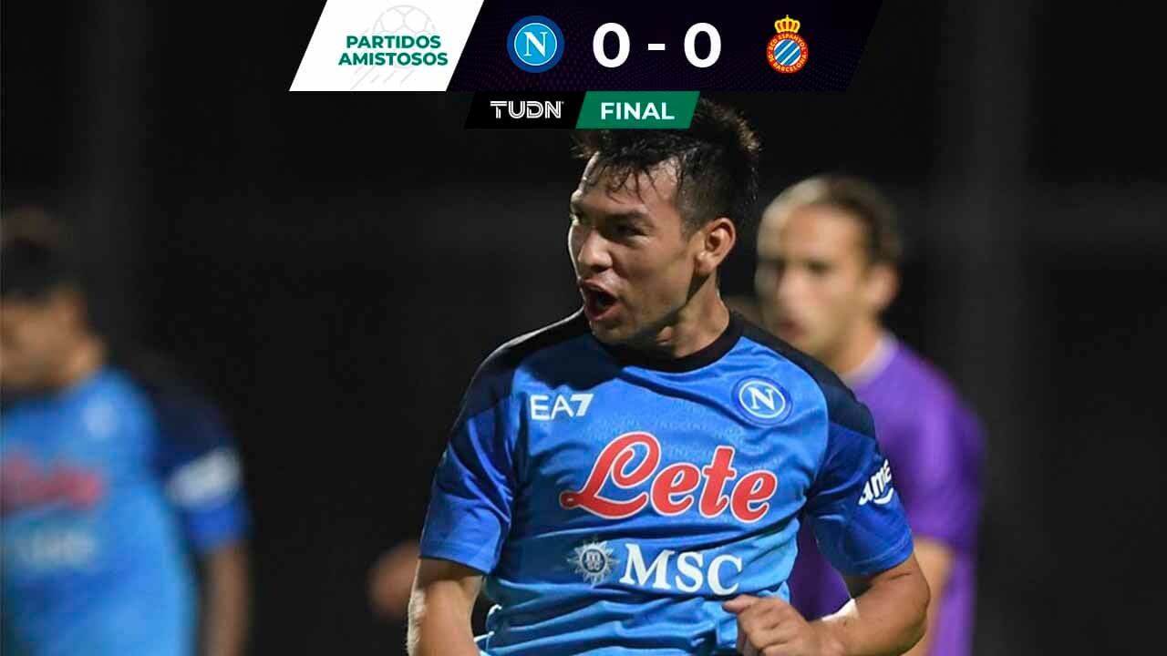 Hirving Lozano vuelve a ser titular con el Napoli que empató 0-0 con Espanyol