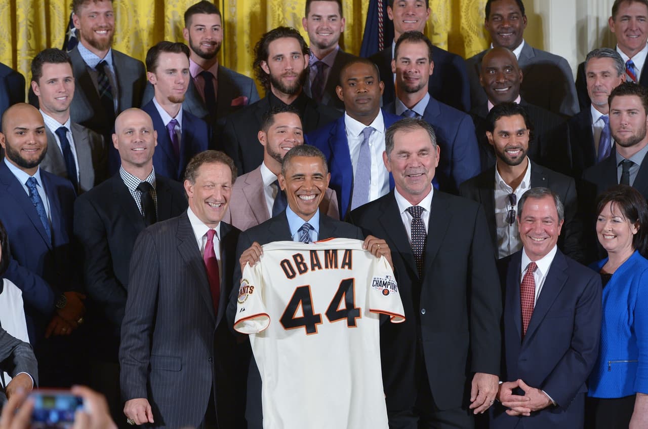Obama recibió al equipo en la Casa Blanca por tercera vez en cinco años.