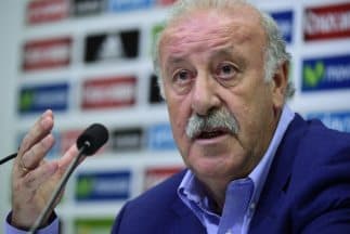 Vicente Del Bosque en la rueda de prensa en la que anunció su nueva convocatoria.