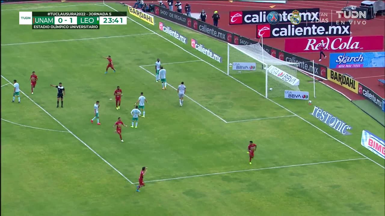 ¡GOOOL! Rogério anota para Pumas UNAM.