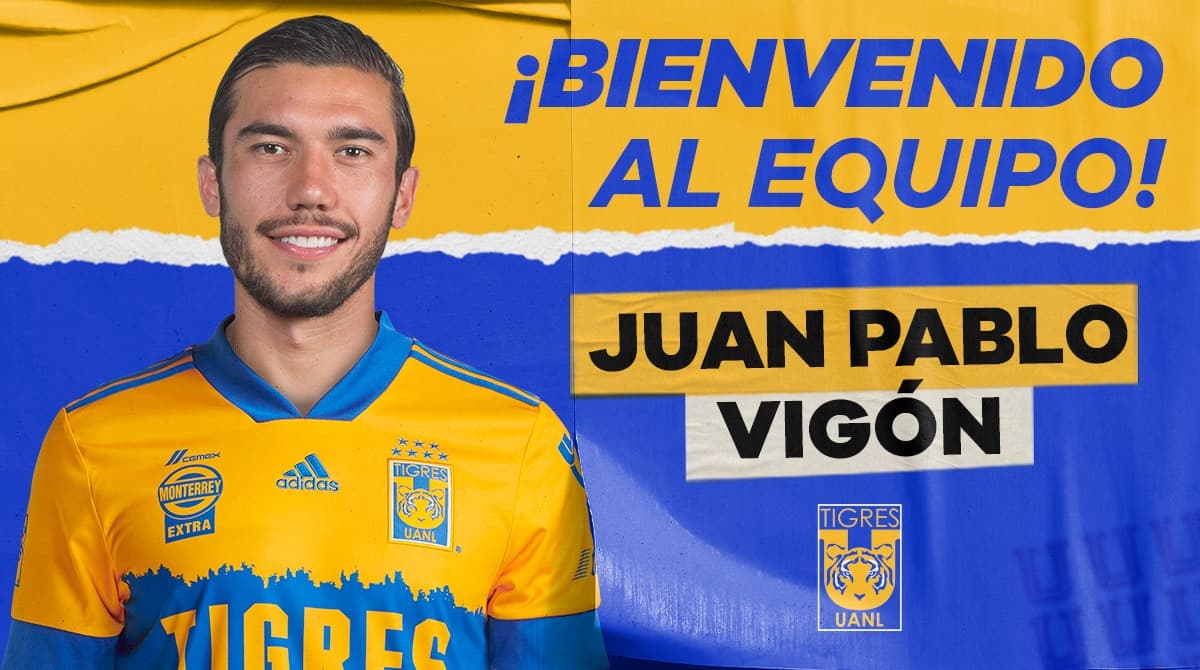Tigres anuncia a Juan Pablo Vigón como refuerzo