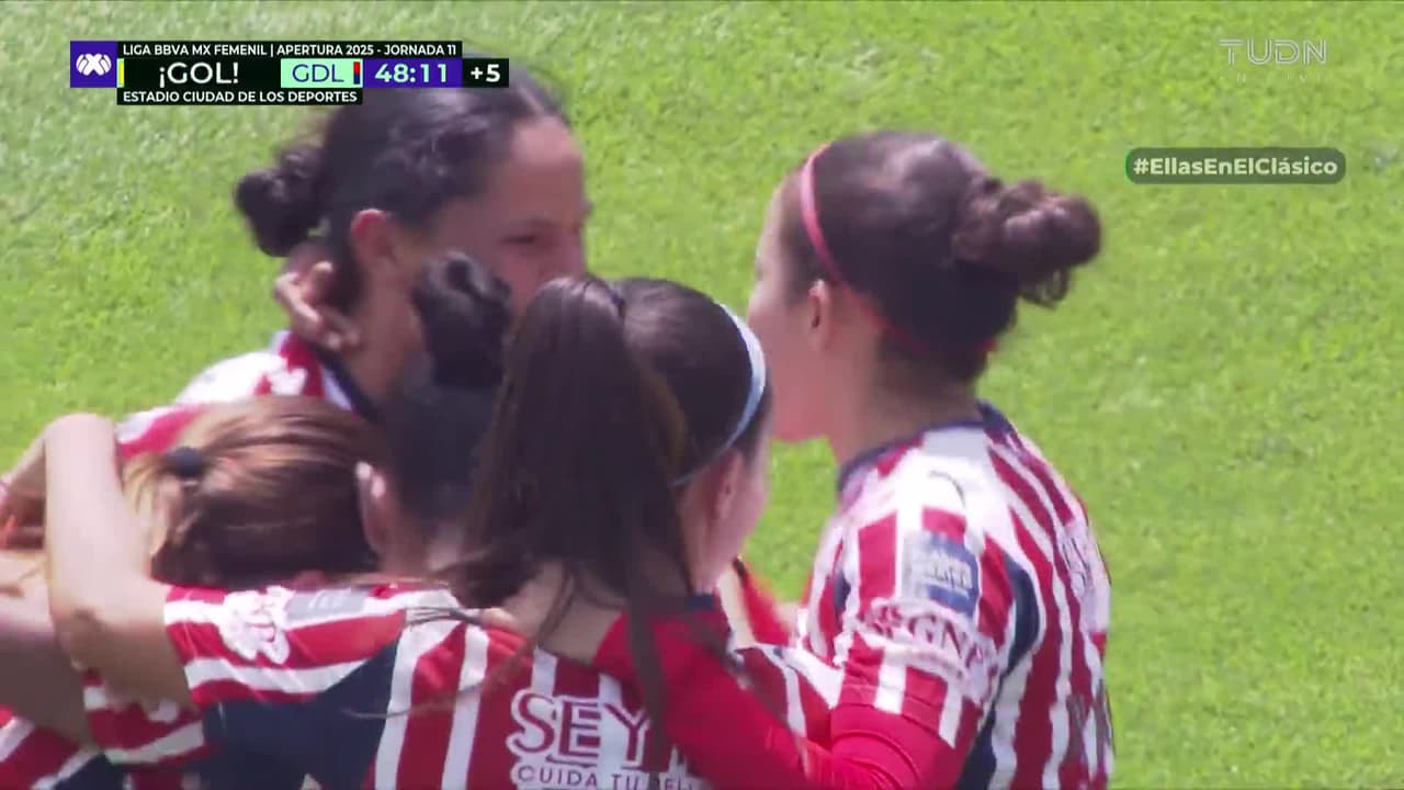 ¡Doblete de Castro! Brutal asistencia de Jaramillo para el gol de Chivas