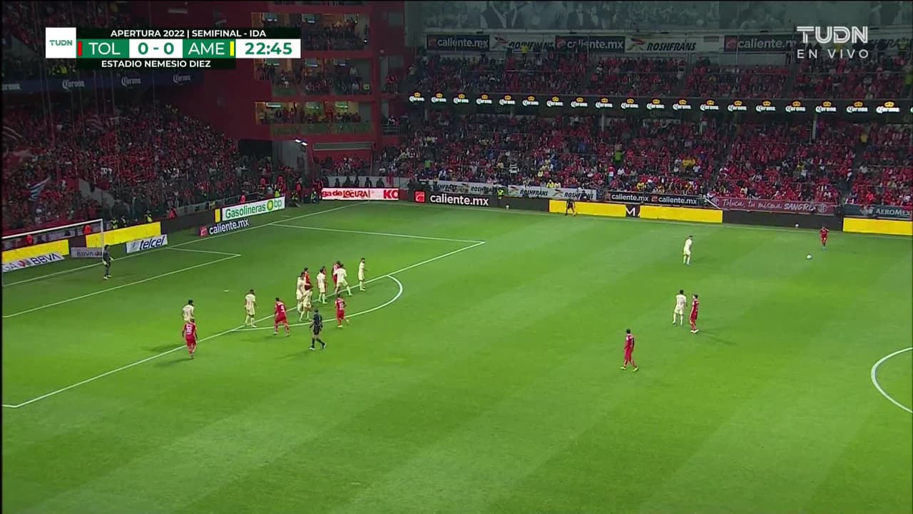 ¡GOL!  anota para Toluca. Haret Ortega