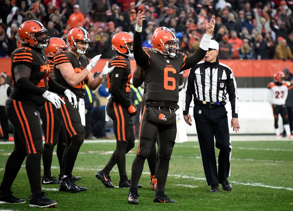 Baker Mayfield lanzó tres pases de TD en la victoria de los Browns sobre los Bengals y todavía aspiran (7-7-1) la semana entrante a ganar y tener una temporada ganadora por primera vez desde 2007.