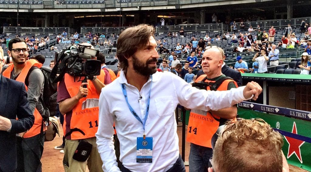 El italiano Andrea Pirlo, el invitado de honor para el New York City FC.