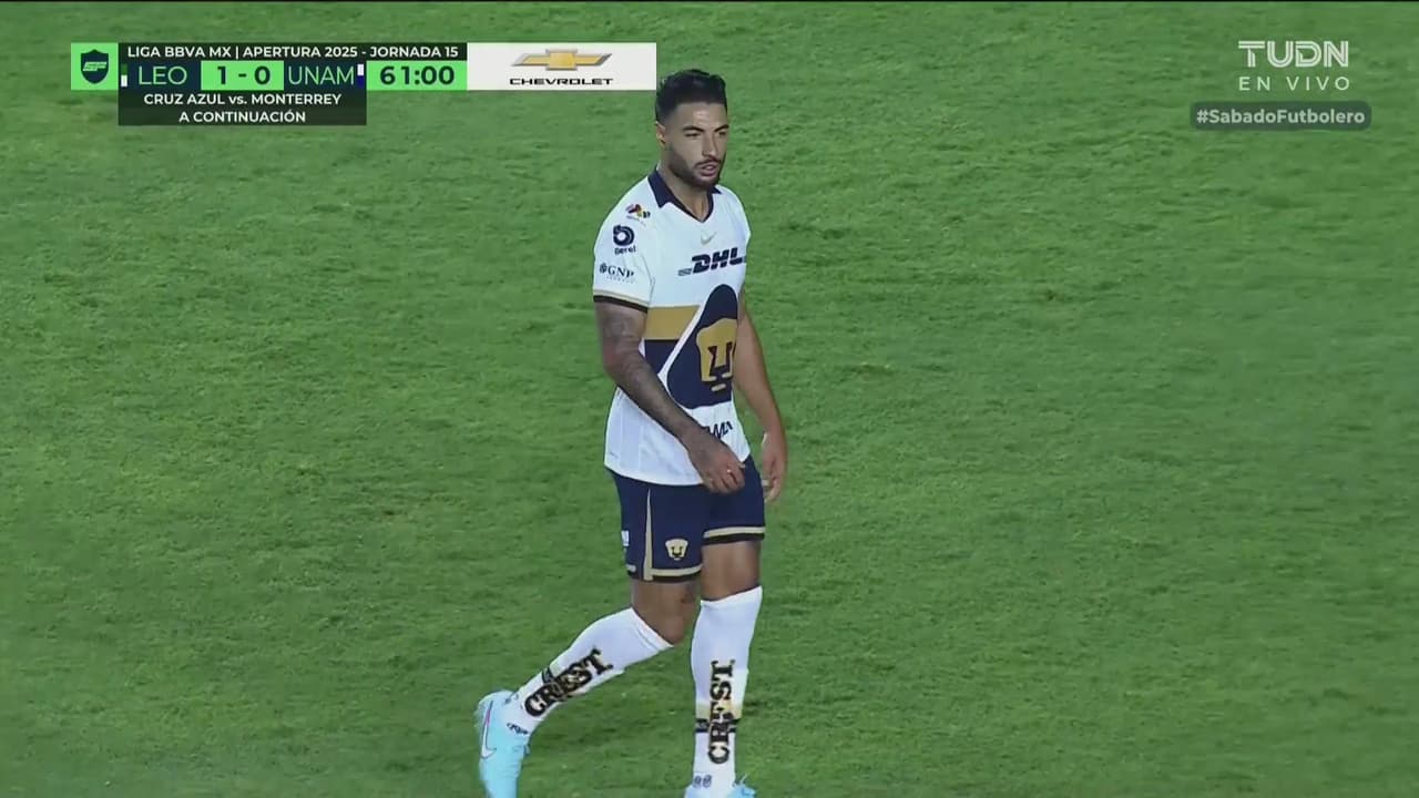 ¡Nathan Silva cobra horrible penal para Pumas! Tras falta dudosa