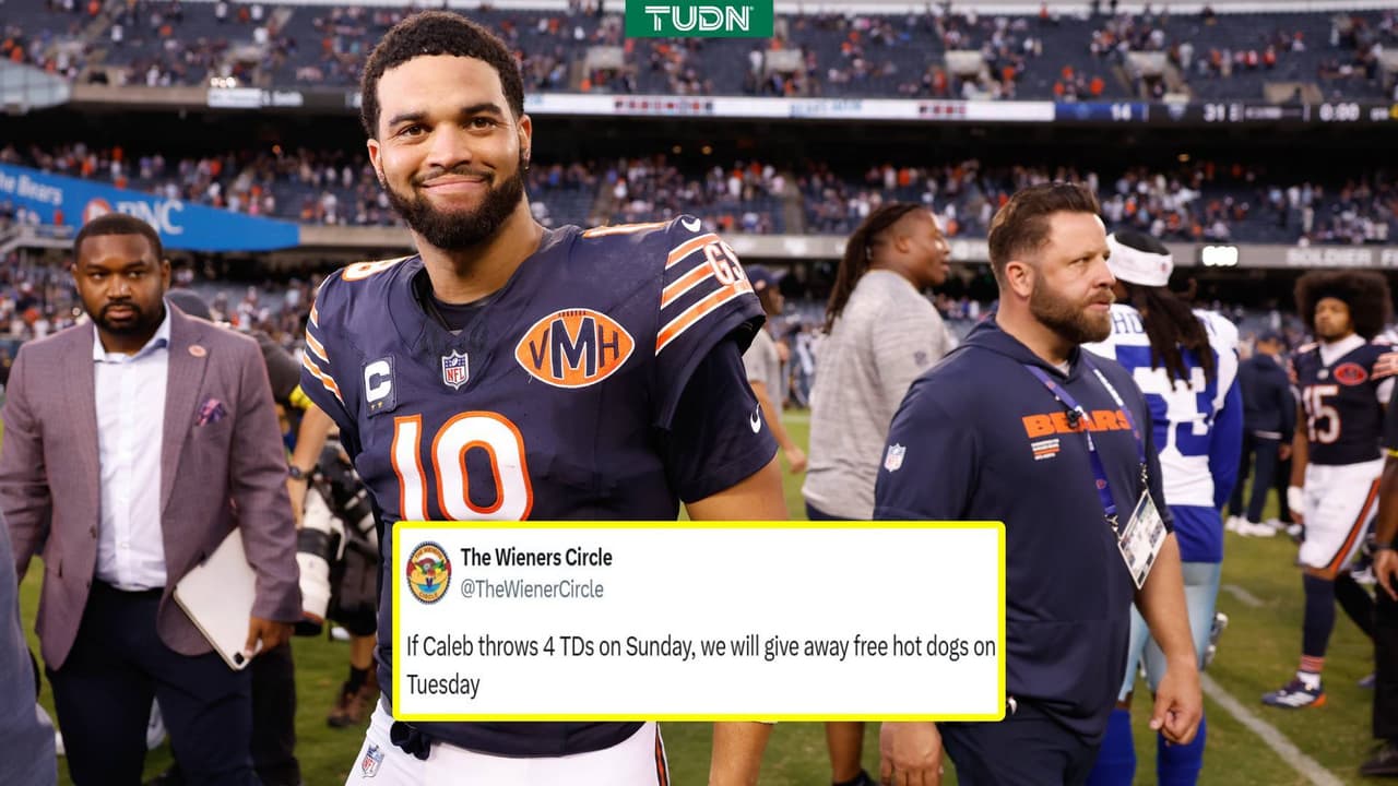 Chicago tendrá comida gratis gracias a Caleb Williams