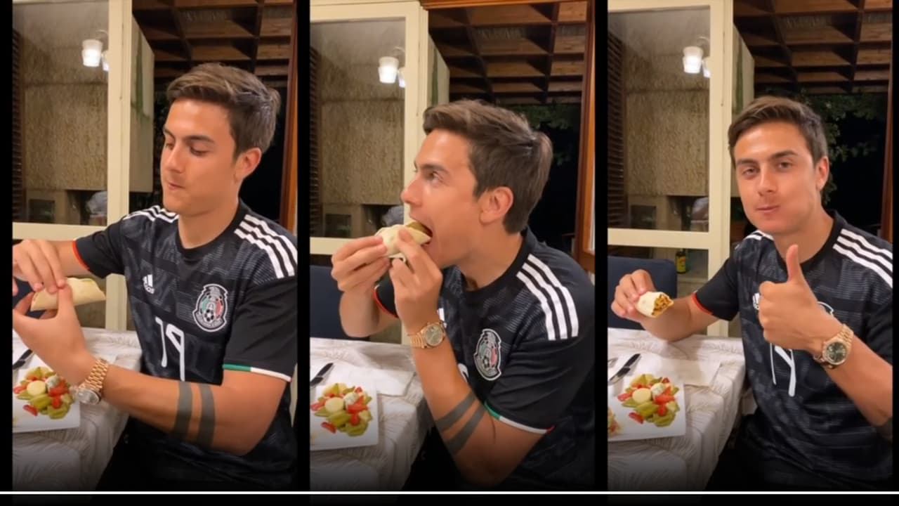 Paulo Dybala aprende a hacer tacos con la del Tri