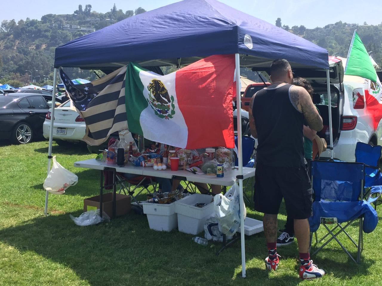 Los fanáticos mexicanos en gran número se preparan para el primer juego del Tri en la Copa Oro 2019 contra Cuba en el Rose Bowl.