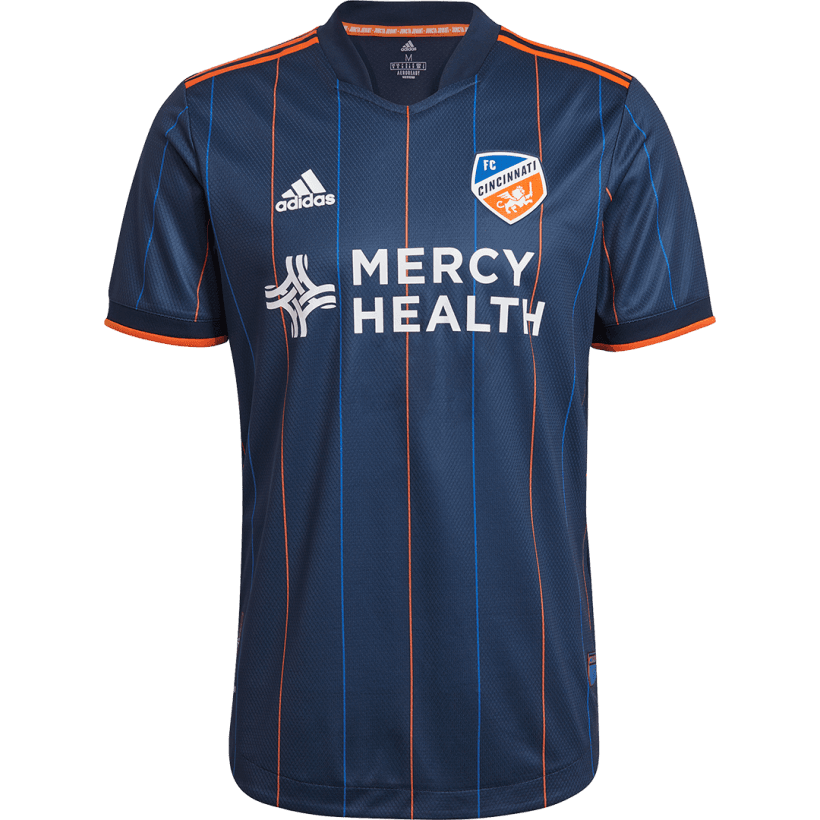 El uniforme con el que FC Cincinnati rinde homenaje al nuevo estadio que inaugurará este año.