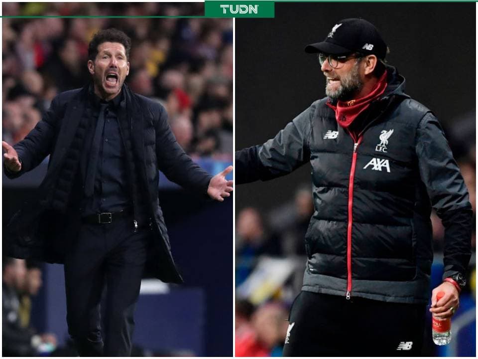 Diego Pablo Simeone y Jürgen Klopp, dos de los mejores, y más intensos, entrenadores del mundo se enfrentaron en la ida de los octavos de final de la Champions. ¡Vaya choque de titanes!