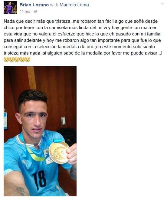 Esta fue la foto que posteó el uruguayo.