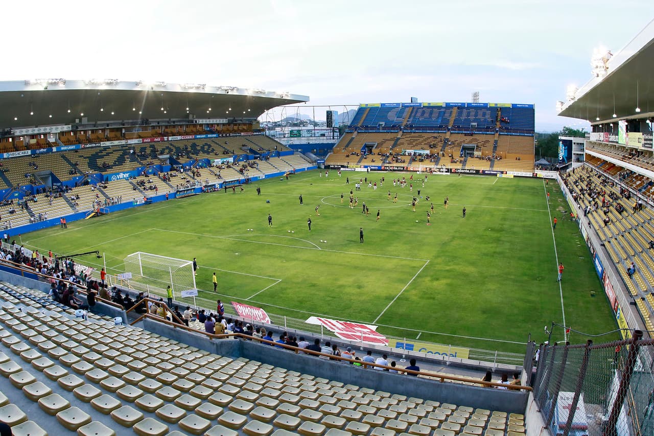 Así lucía el Estadio Banorte antes de que la pelota se pusiera en circulación en la continuación de la Liguilla del Ascenso MX.