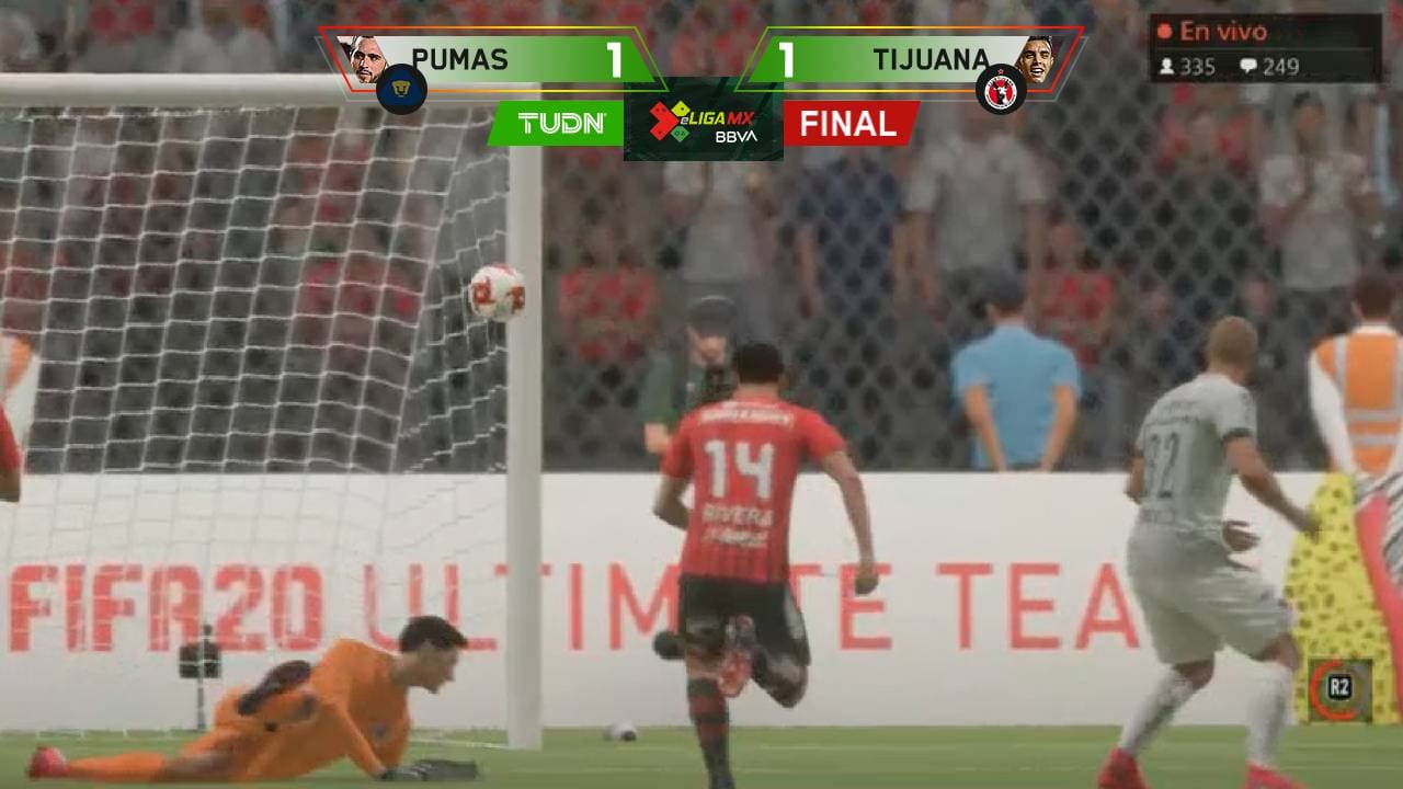 Pumas y Xolos empatan y siguen de capa caída en la eLigaMX