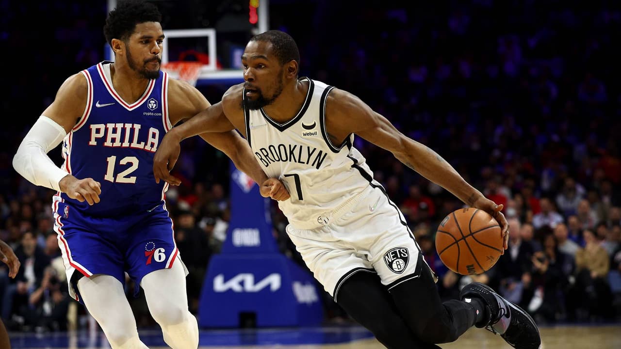 Kevin Durant y los Nets machacaron a los 76ers de James Harden