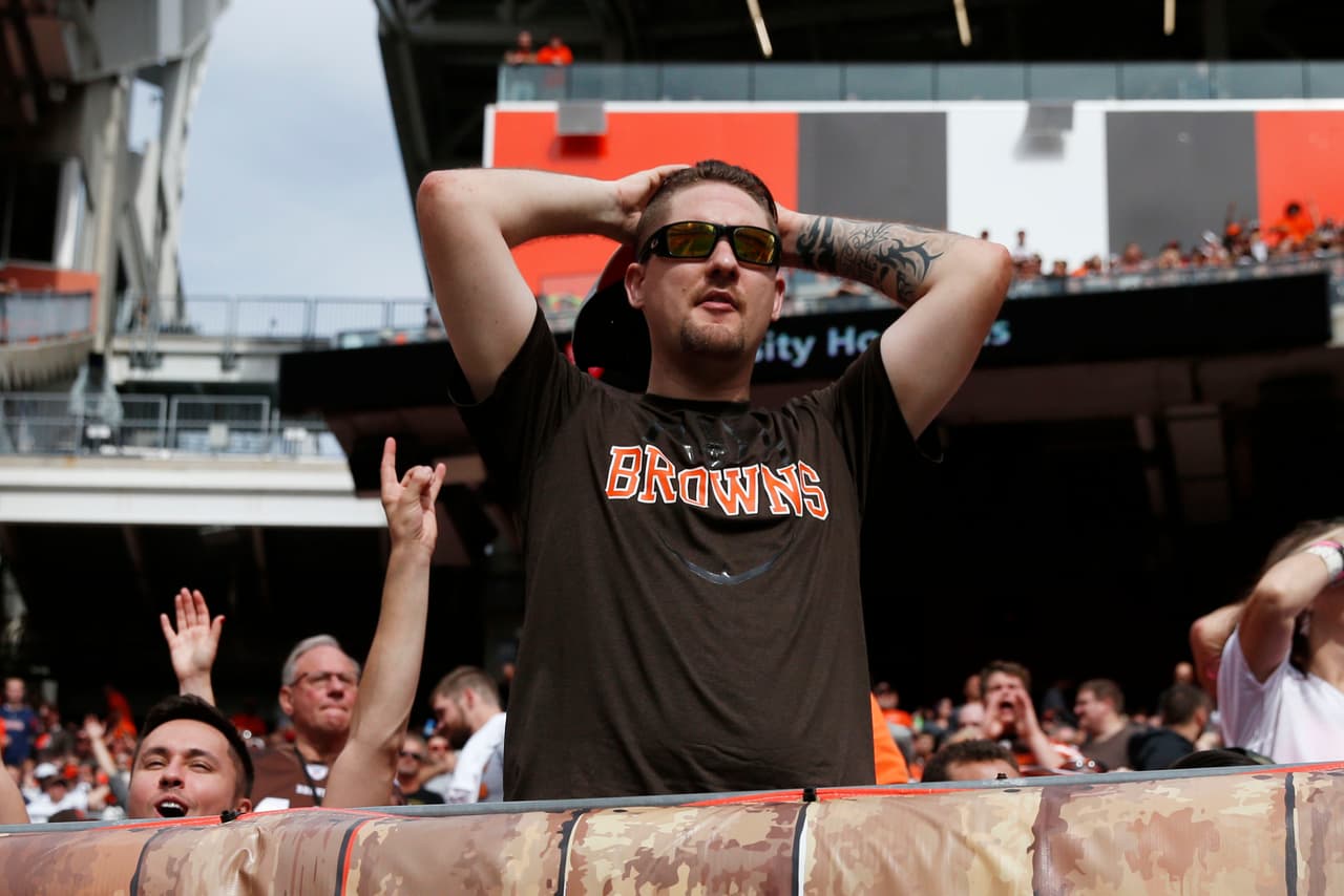 Al final, los Browns perdieron 17-14 contra los New York Jets y los seguidores sufrieron la derrota.
