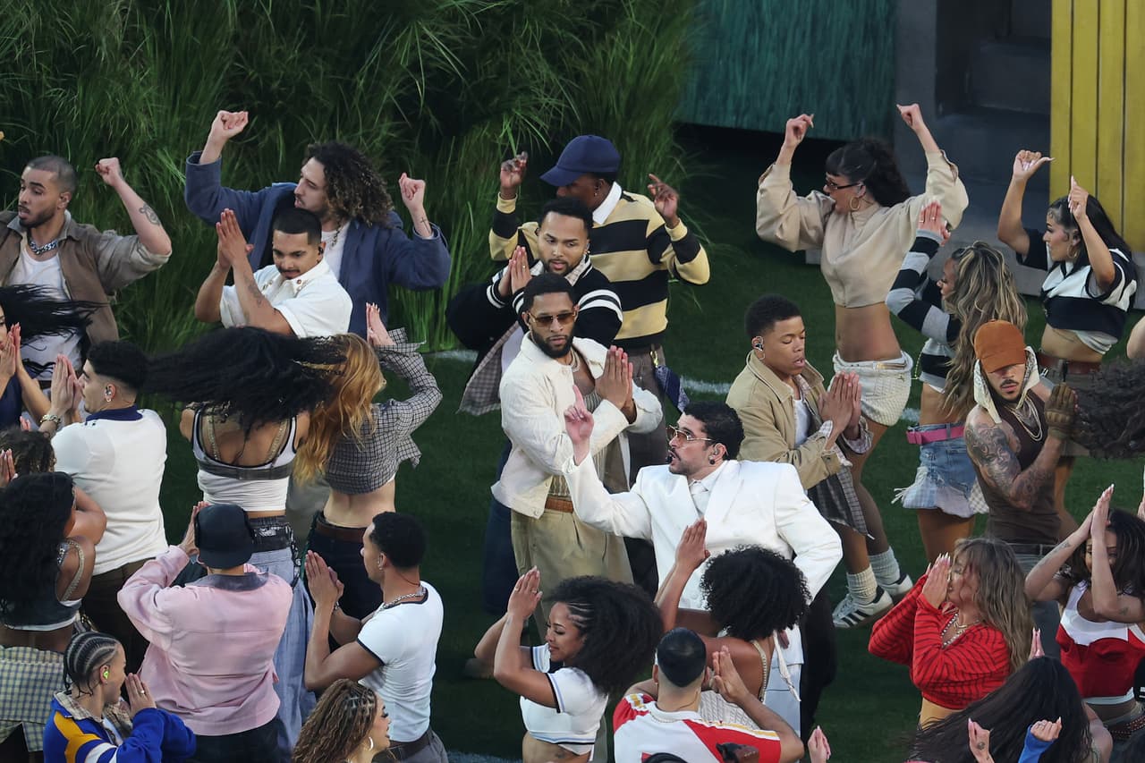 Bad Bunny, artistas principal en el show del medio tiempo del Super Bowl LX en Levi's Stadium.