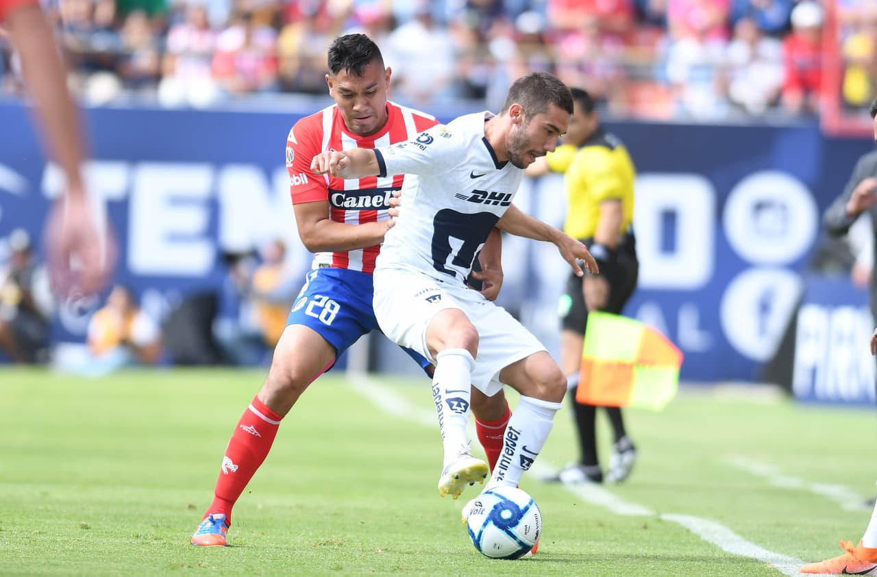 Atlético San Luis debutó en la Liga MX con derrota de 2-0 ante Pumas.