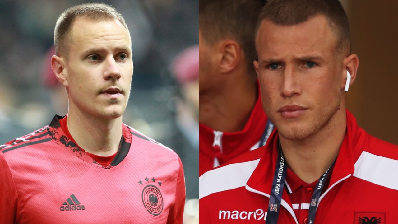 Marc-André Ter Stegen y Bekim Balaj | El parecido entre el arquero blaugrana y el delantero albanés ha llamado la atención de propios y extraños.