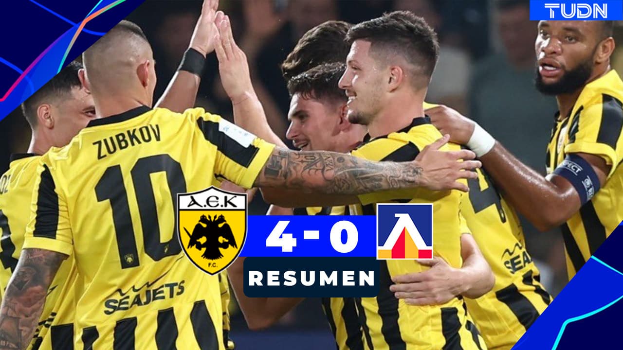 AEK golea al Levski y se mete con autoridad a la Champions League
