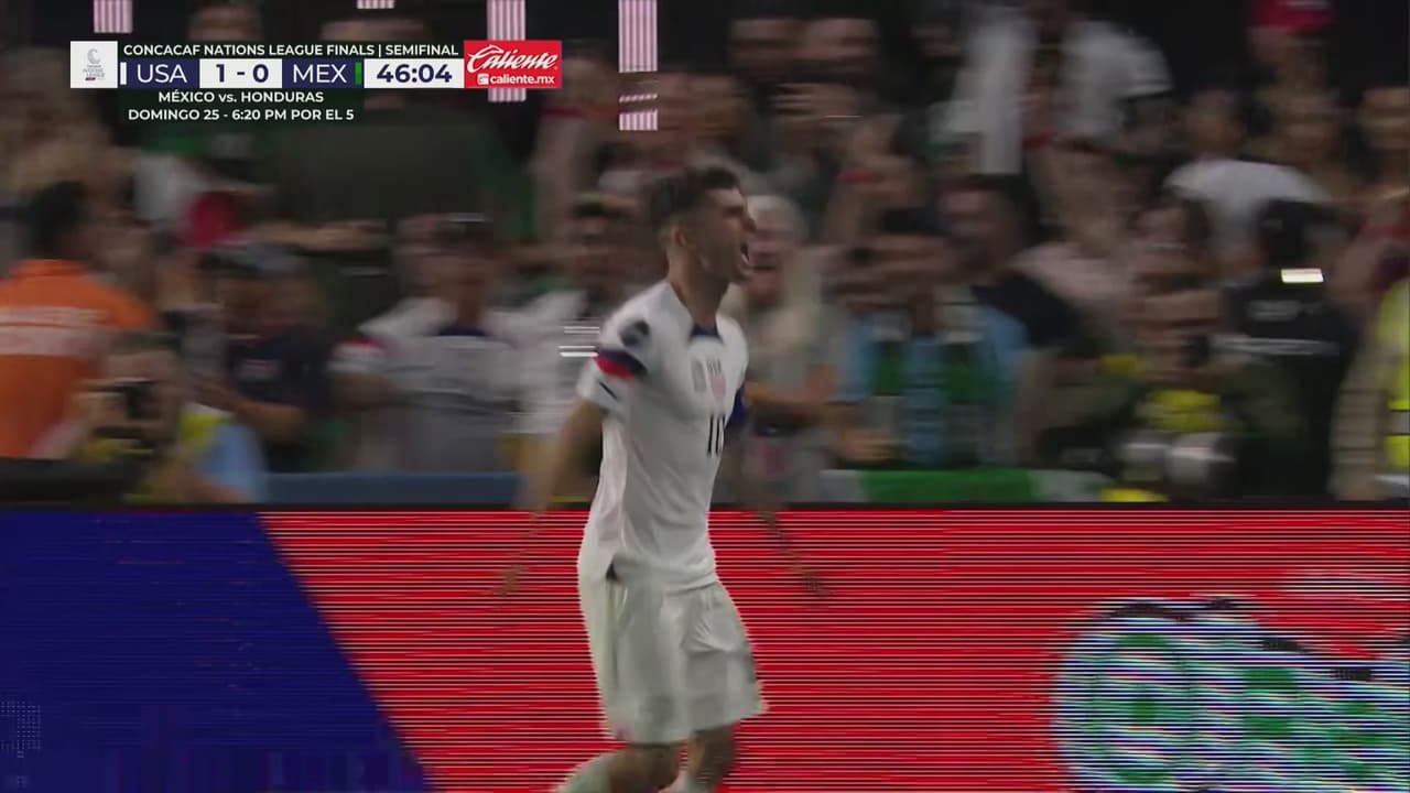 ¡Doblete de Pulisic! Christian cierra la pinza y pone le 2-0 sobre México