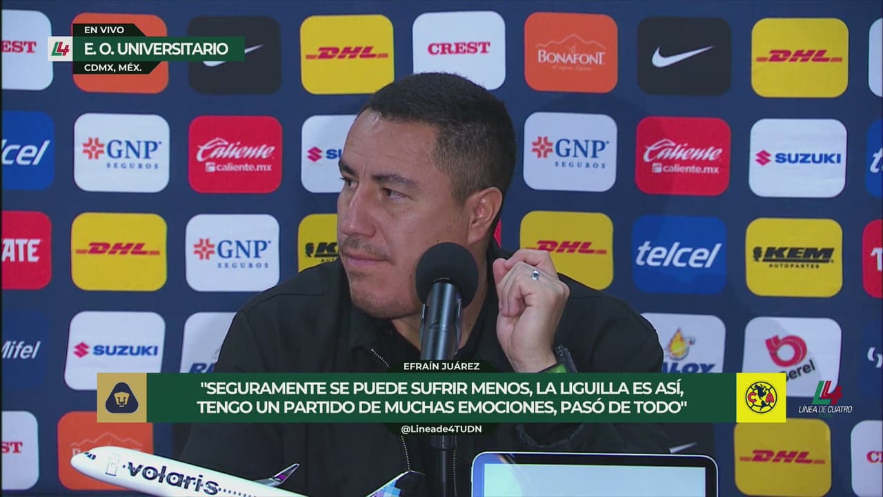 Efraín Juárez reacciona a su señal, tras la falla de Henry Martín